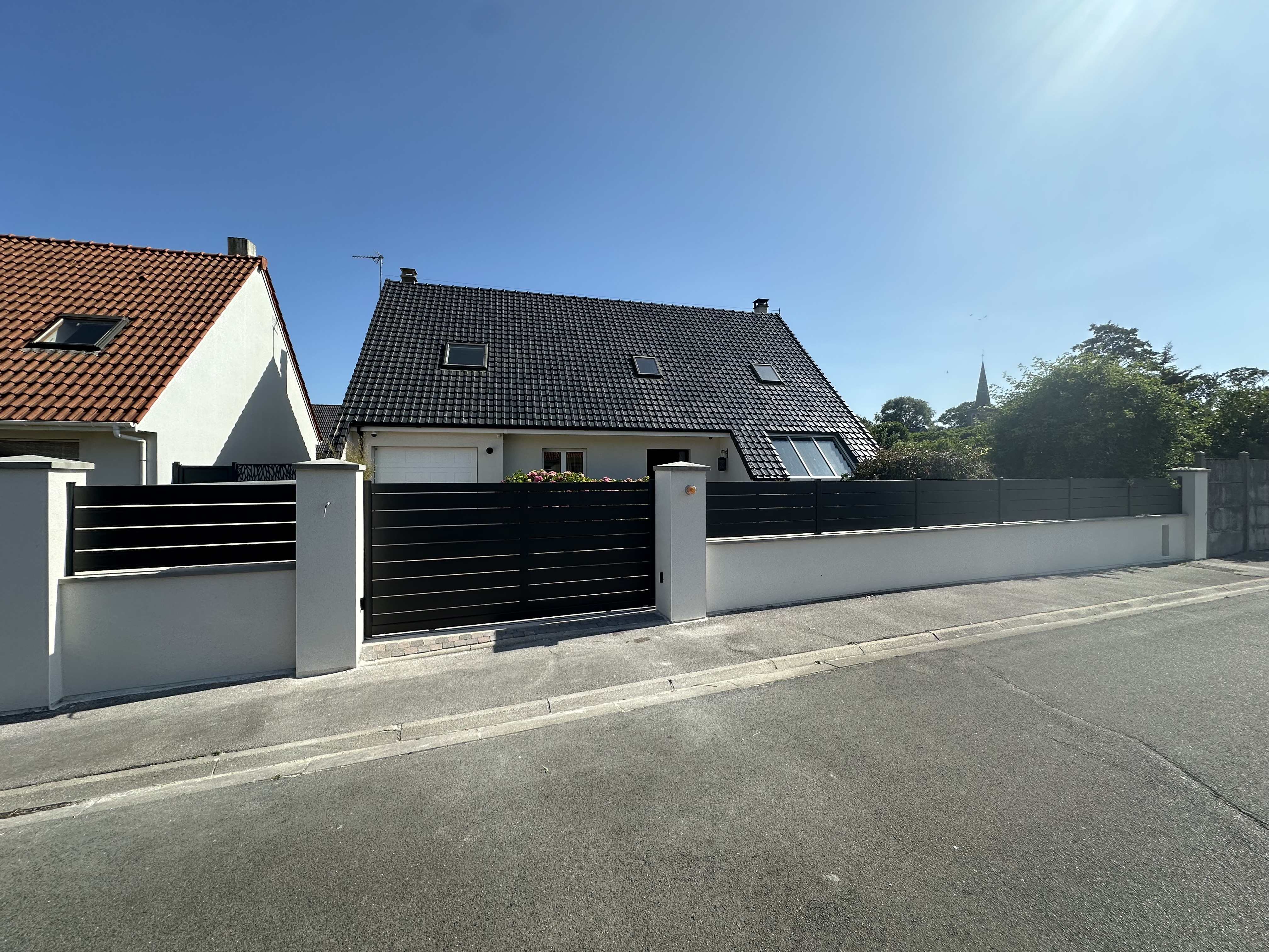 Clôture moderne